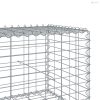 Horganyzott vas gabion kosár fedéllel 800 x 100 x 50 cm