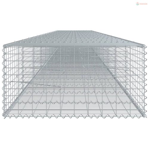Horganyzott vas gabion kosár fedéllel 900 x 100 x 50 cm