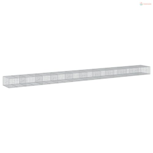 Horganyzott vas gabion kosár fedéllel 1000 x 100 x 50 cm