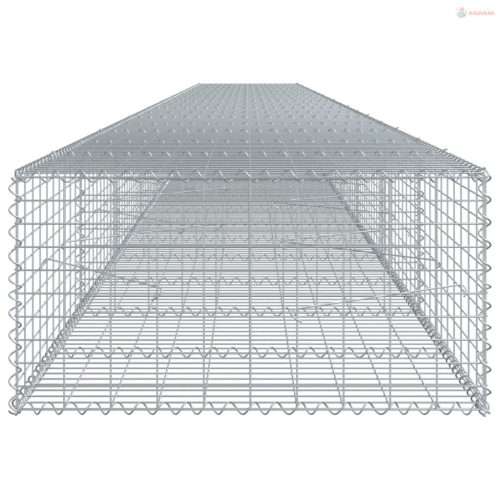 Horganyzott vas gabion kosár fedéllel 1000 x 100 x 50 cm