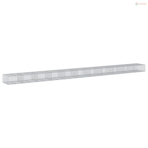 Horganyzott vas gabion kosár fedéllel 1100 x 100 x 50 cm