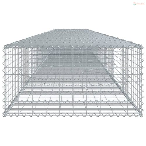 Horganyzott vas gabion kosár fedéllel 1100 x 100 x 50 cm
