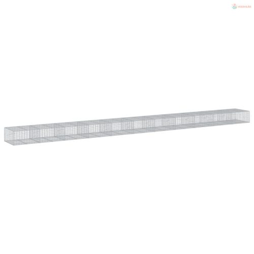 Horganyzott vas gabion kosár fedéllel 1100 x 100 x 50 cm