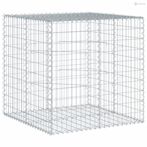 Horganyzott vas gabion kosár fedéllel 100 x 100 x 100 cm