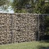 Horganyzott vas gabion kosár fedéllel 150 x 100 x 100 cm