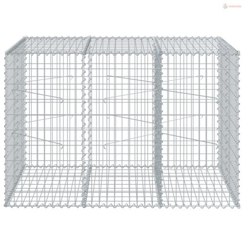 Horganyzott vas gabion kosár fedéllel 150 x 100 x 100 cm