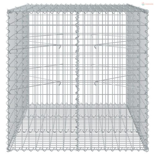 Horganyzott vas gabion kosár fedéllel 150 x 100 x 100 cm