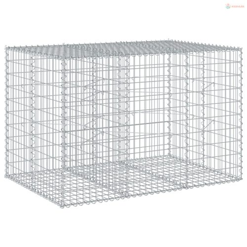 Horganyzott vas gabion kosár fedéllel 150 x 100 x 100 cm