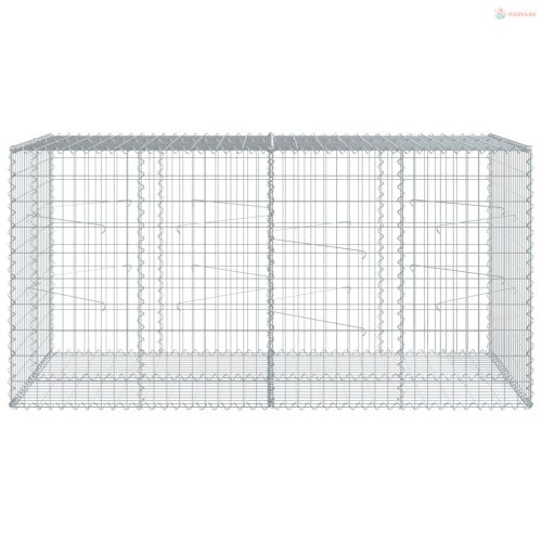 Horganyzott vas gabion kosár fedéllel 200 x 100 x 100 cm