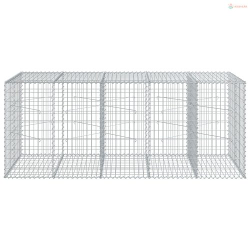 Horganyzott vas gabion kosár fedéllel 250 x 100 x 100 cm