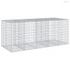 Horganyzott vas gabion kosár fedéllel 250 x 100 x 100 cm