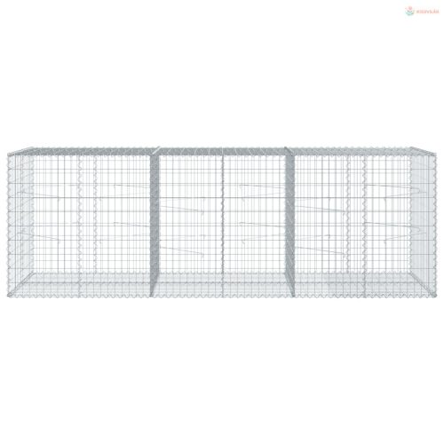 Horganyzott vas gabion kosár fedéllel 300 x 100 x 100 cm