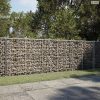 Horganyzott vas gabion kosár fedéllel 350 x 100 x 100 cm