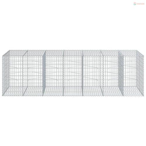 Horganyzott vas gabion kosár fedéllel 350 x 100 x 100 cm