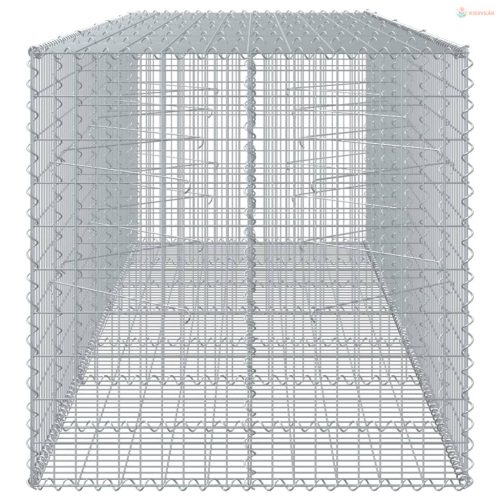 Horganyzott vas gabion kosár fedéllel 350 x 100 x 100 cm