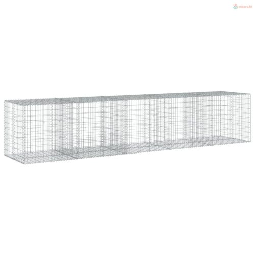 Horganyzott vas gabion kosár fedéllel 500 x 100 x 100 cm