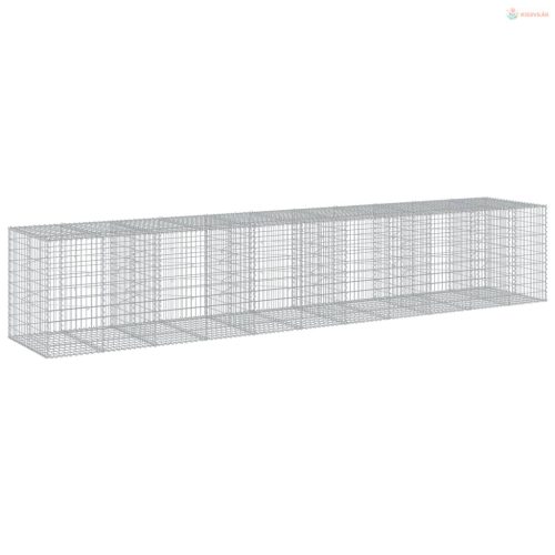 Horganyzott vas gabion kosár fedéllel 550 x 100 x 100 cm