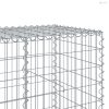 Horganyzott vas gabion kosár fedéllel 550 x 100 x 100 cm