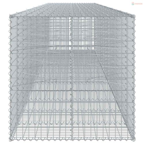 Horganyzott vas gabion kosár fedéllel 650 x 100 x 100 cm