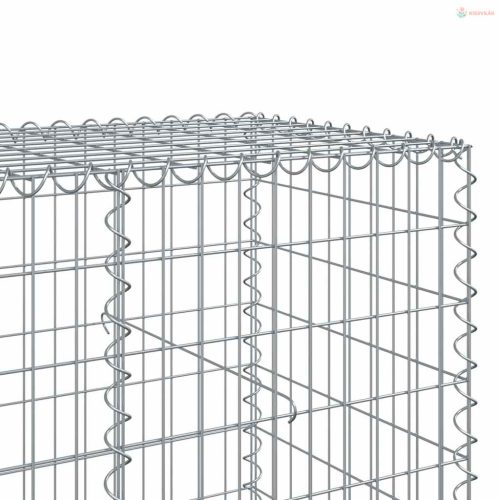 Horganyzott vas gabion kosár fedéllel 650 x 100 x 100 cm