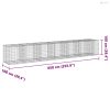 Horganyzott vas gabion kosár fedéllel 650 x 100 x 100 cm