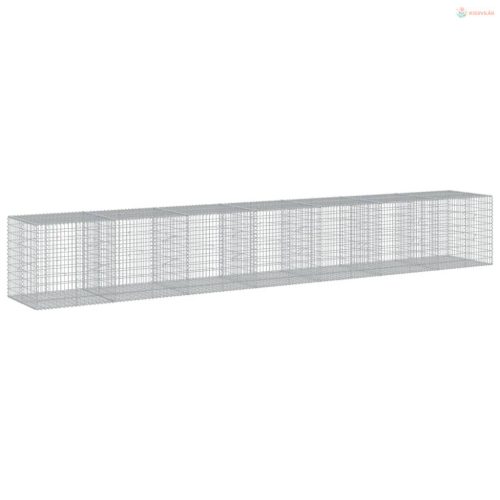 Horganyzott vas gabion kosár fedéllel 700 x 100 x 100 cm