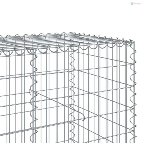 Horganyzott vas gabion kosár fedéllel 700 x 100 x 100 cm
