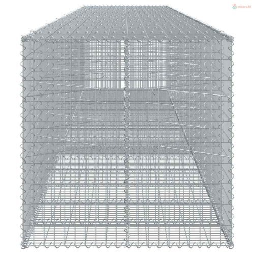 Horganyzott vas gabion kosár fedéllel 750 x 100 x 100 cm