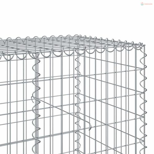 Horganyzott vas gabion kosár fedéllel 750 x 100 x 100 cm