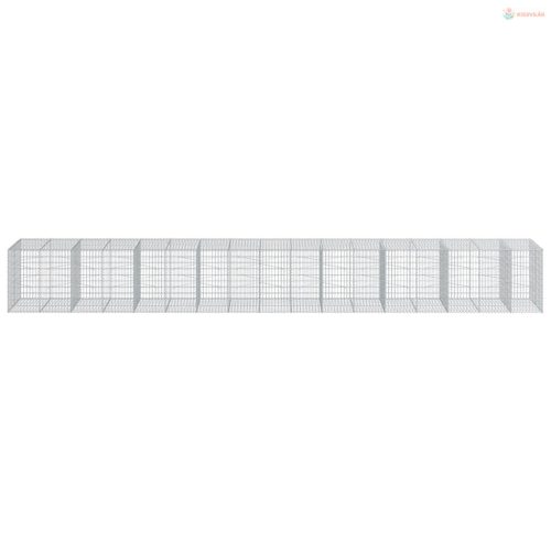 Horganyzott vas gabion kosár fedéllel 850 x 100 x 100 cm
