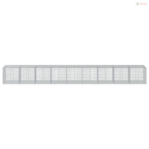 Horganyzott vas gabion kosár fedéllel 900 x 100 x 100 cm