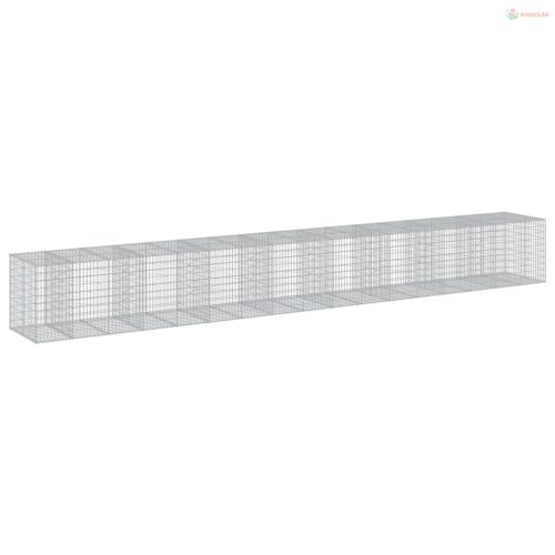 Horganyzott vas gabion kosár fedéllel 950 x 100 x 100 cm