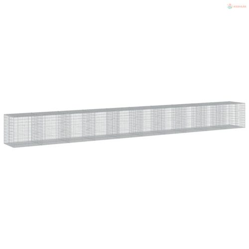 Horganyzott vas gabion kosár fedéllel 1000 x 100 x 100 cm