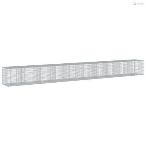 Horganyzott vas gabion kosár fedéllel 1000 x 100 x 100 cm