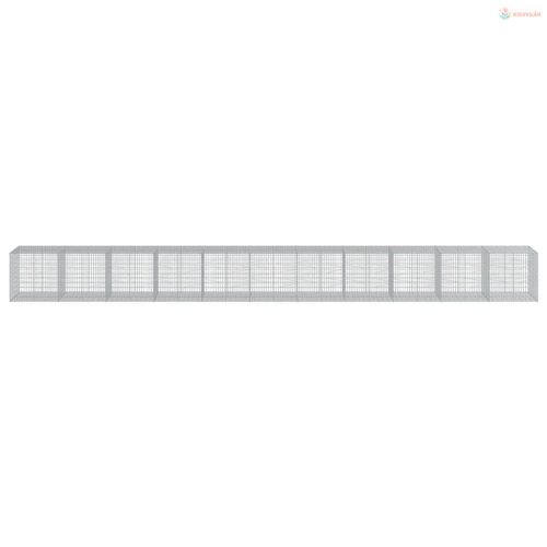 Horganyzott vas gabion kosár fedéllel 1100 x 100 x 100 cm