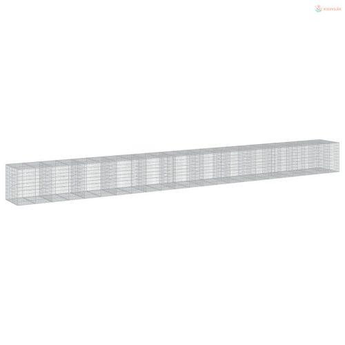 Horganyzott vas gabion kosár fedéllel 1150 x 100 x 100 cm