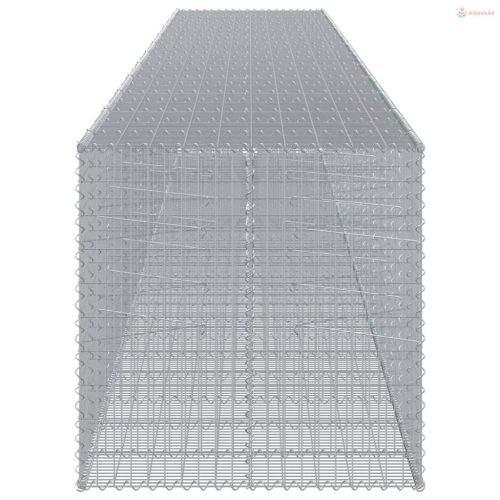 Horganyzott vas gabion kosár fedéllel 1150 x 100 x 100 cm