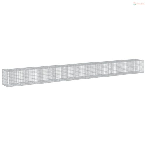 Horganyzott vas gabion kosár fedéllel 1150 x 100 x 100 cm