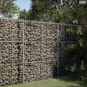 Horganyzott vas gabion kosár fedéllel 100 x 100 x 150 cm