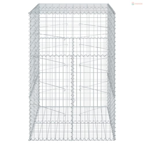 Horganyzott vas gabion kosár fedéllel 100 x 100 x 150 cm