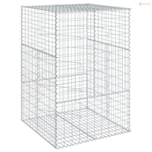 Horganyzott vas gabion kosár fedéllel 100 x 100 x 150 cm