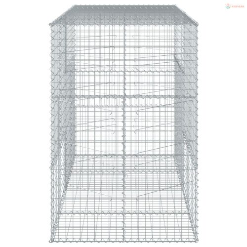 Horganyzott vas gabion kosár fedéllel 200 x 100 x 150 cm