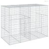 Horganyzott vas gabion kosár fedéllel 200 x 100 x 150 cm