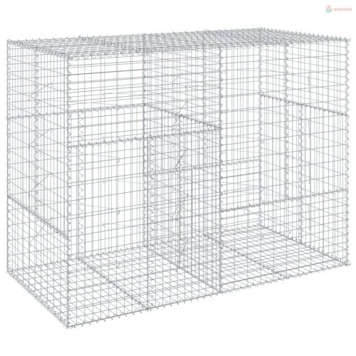 Horganyzott vas gabion kosár fedéllel 200 x 100 x 150 cm