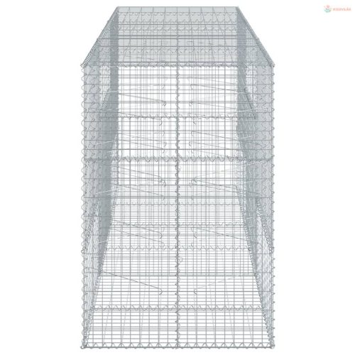 Horganyzott vas gabion kosár fedéllel 300 x 100 x 150 cm
