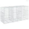 Horganyzott vas gabion kosár fedéllel 300 x 100 x 150 cm
