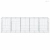 Horganyzott vas gabion kosár fedéllel 500 x 100 x 150 cm