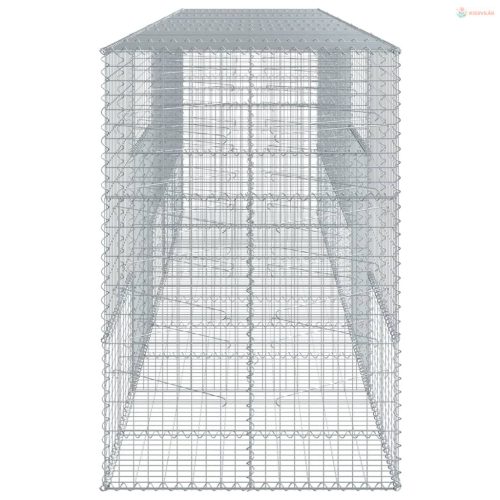 Horganyzott vas gabion kosár fedéllel 500 x 100 x 150 cm