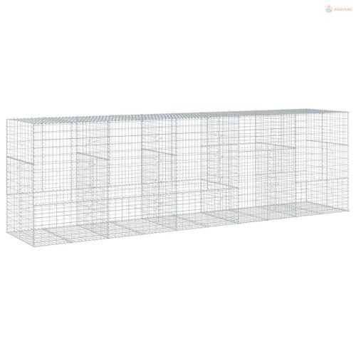 Horganyzott vas gabion kosár fedéllel 500 x 100 x 150 cm