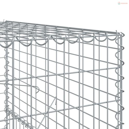 Horganyzott vas gabion kosár fedéllel 500 x 100 x 150 cm